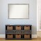 Amanti Art Non-Beveled Wall Mirror, Dove Greywash Narrow Frame